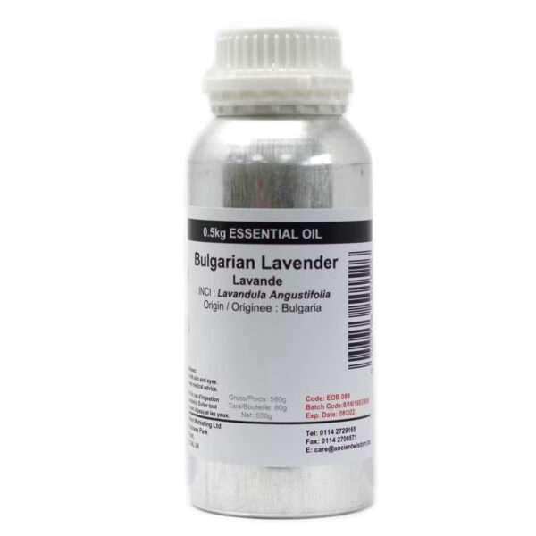 Aceite Esencial de Lavanda Búlgara – 500 ml (envase metálico)