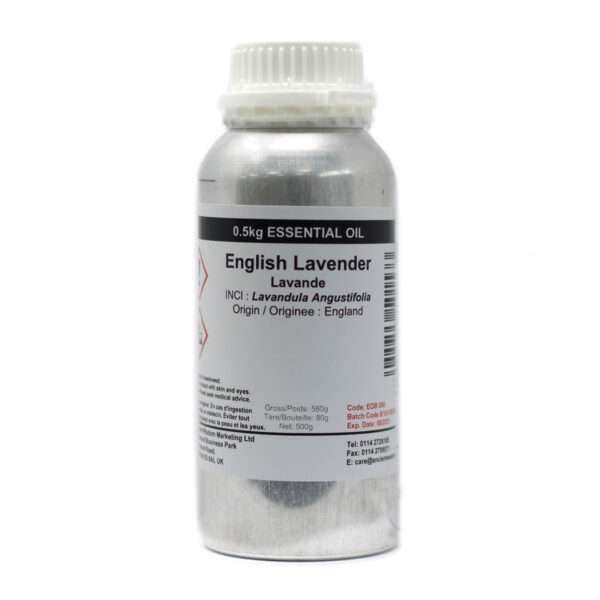 Aceite Esencial de Lavanda Inglesa – 500 ml (envase metálico)