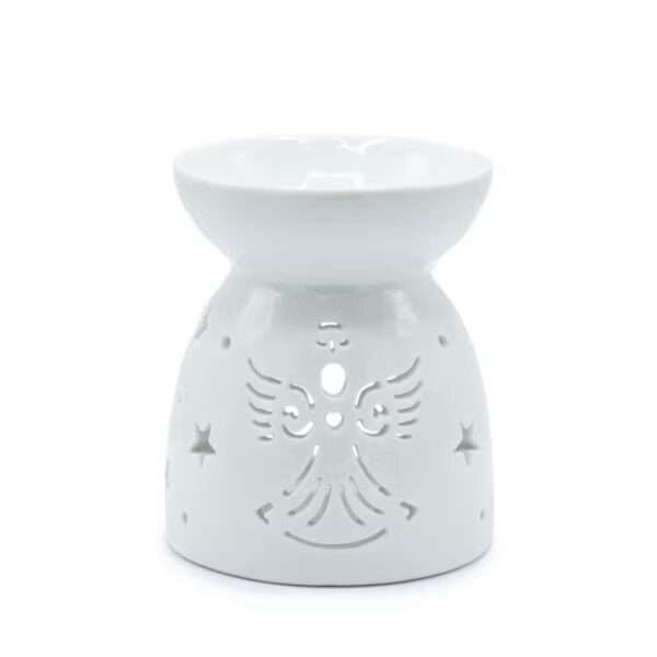 Quemador de Aceite con Recorte de Ángel – Blanco