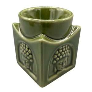 Quemador de Aceite Buda Cuadrado – Jade Oscuro