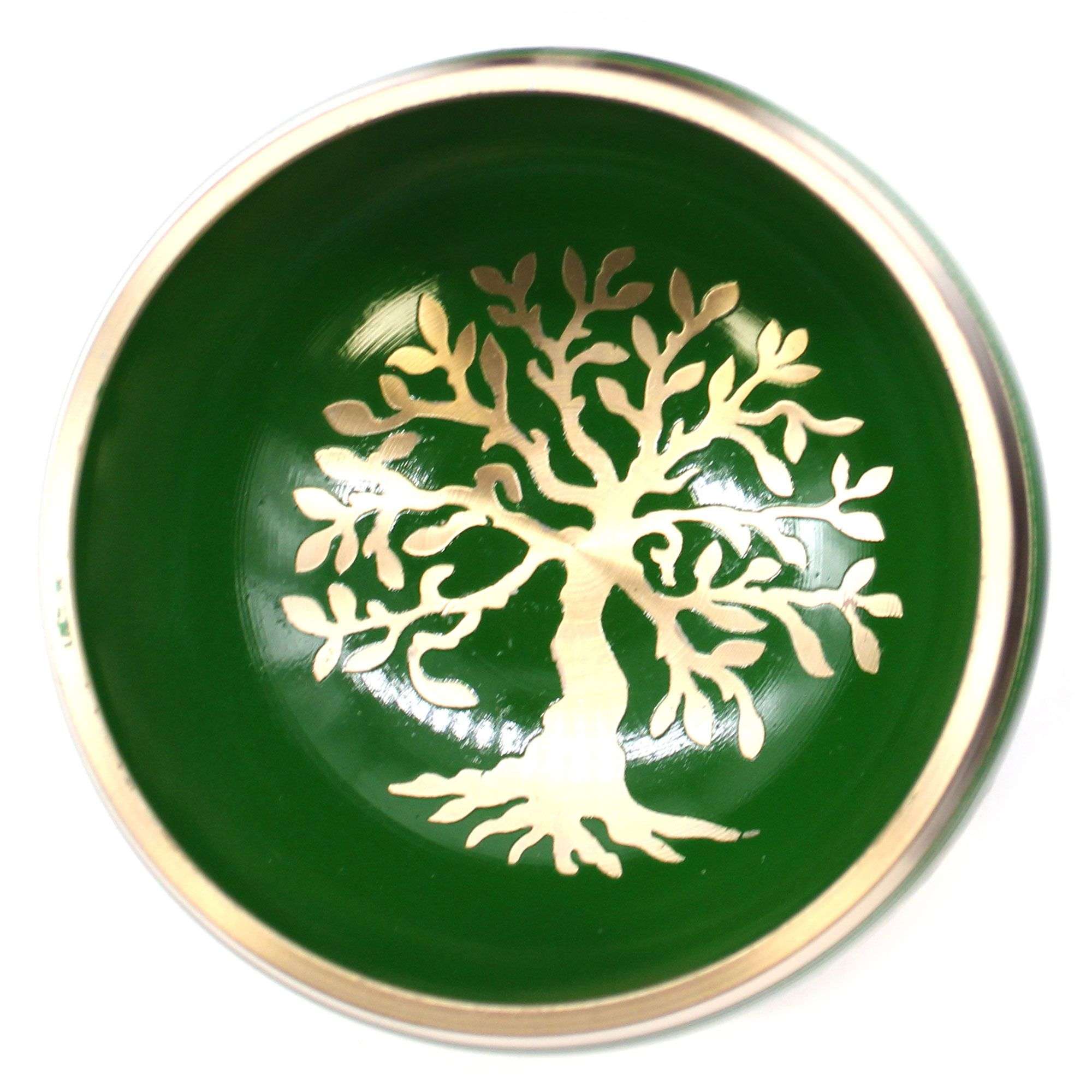 Juego de Cuenco Tibetano - Árbol de la vida - Verde 10,7 cm - Imagen 6