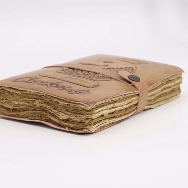 Cuaderno Jaque Mate - Marrón Claro con Bordes Desgastados - Imagen 3