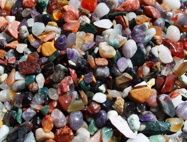 Piedras naturales preciosas - Mezcladas 1kg - Imagen 3