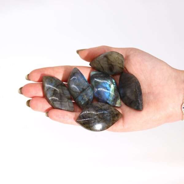 Piedras de Labradorita de Madagascar - Hoja (aprox 13-20gms 40-50mm) - Imagen 2