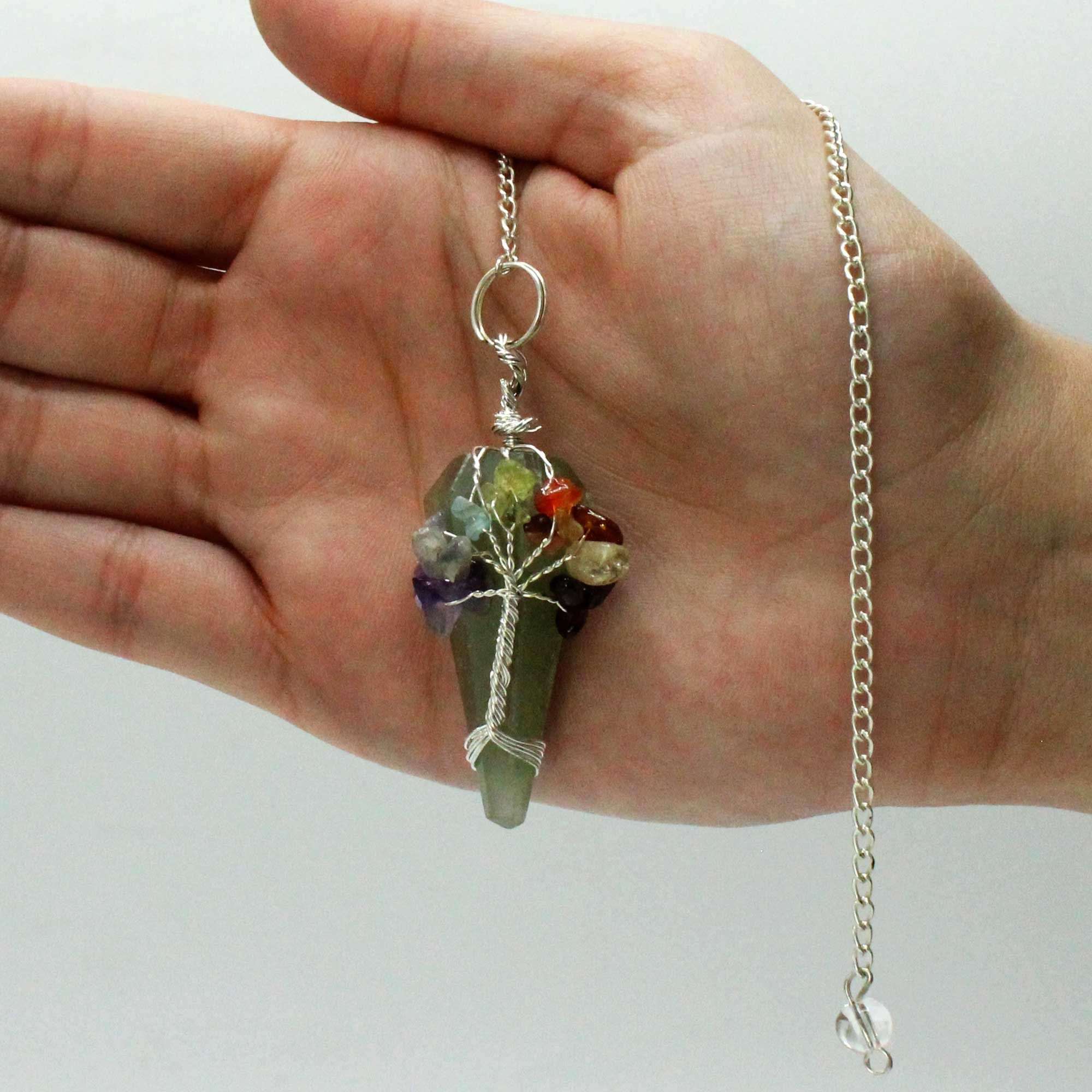 Péndulo Mágico - Siete Chakras - Aventurina - Imagen 3
