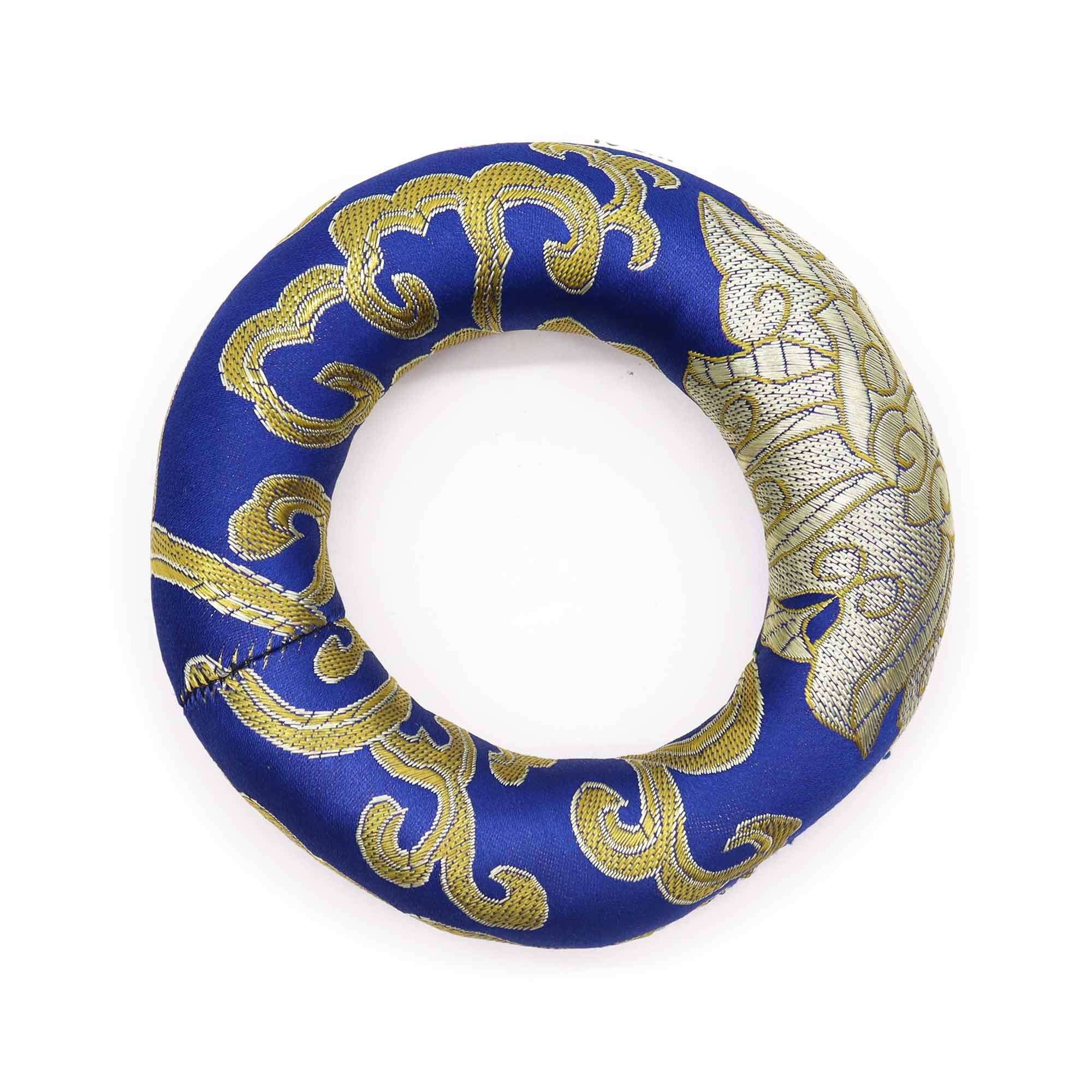 Cojín de aro de 10 cm (para cuenco tibetano de 12-14 cm) - Azul - Imagen 2