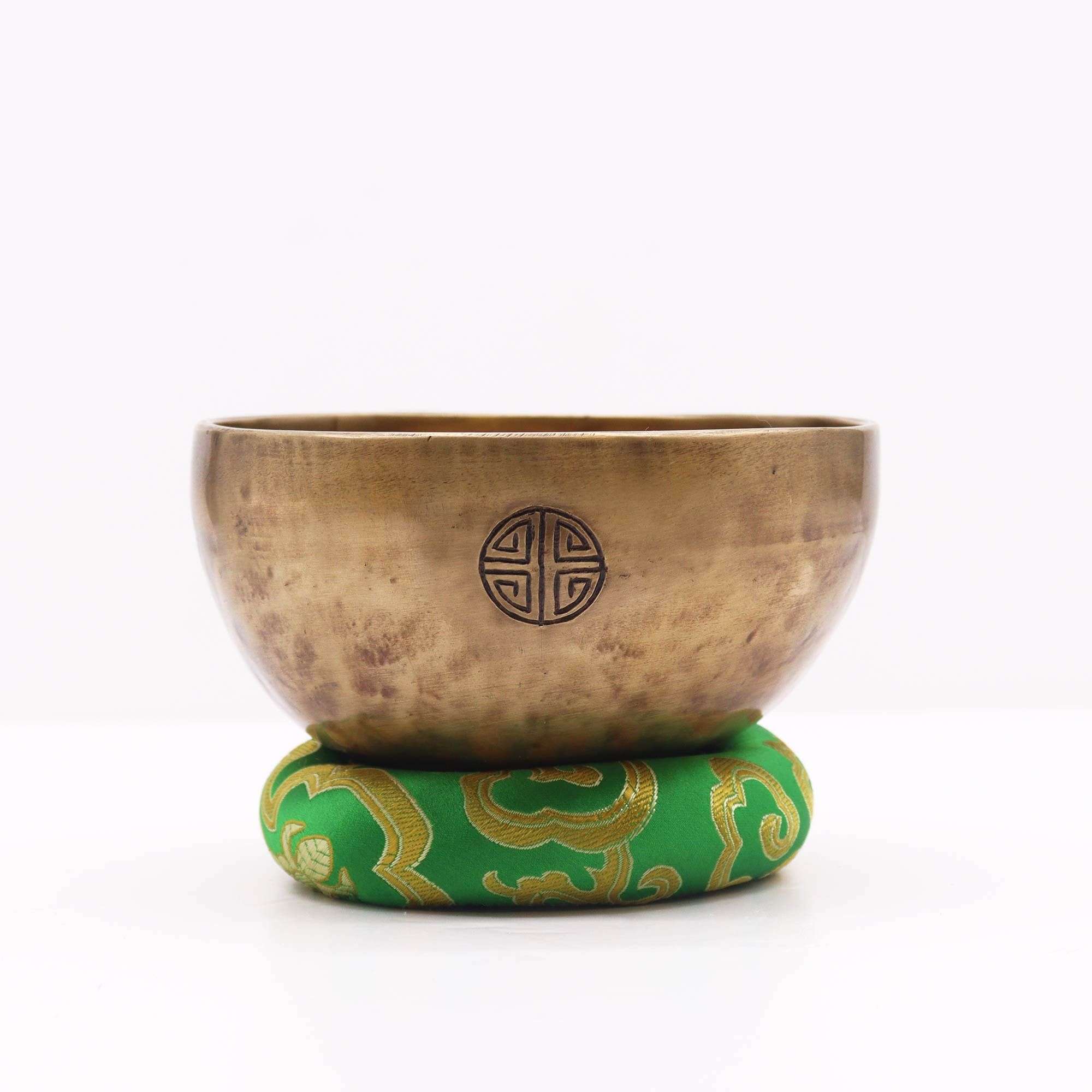 Cojín de aro de 10 cm (para cuenco tibetano de 12-14 cm) - Verde - Imagen 3