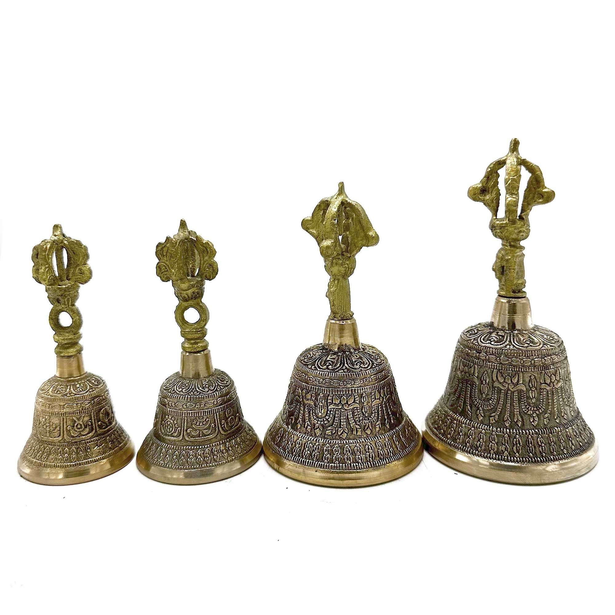 Campana tibetana pequeña Tingsha - 5x11cm - Imagen 2