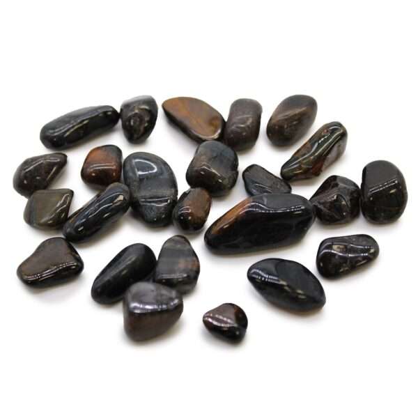 Pequeñas piedras africanas - Ojo de tigre - Azul - Imagen 2
