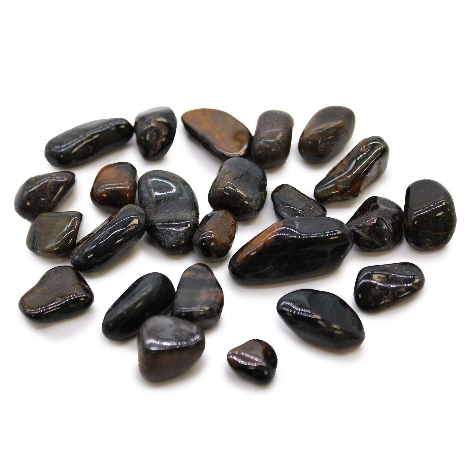 Pequeñas piedras africanas - Ojo de tigre - Azul - Imagen 2