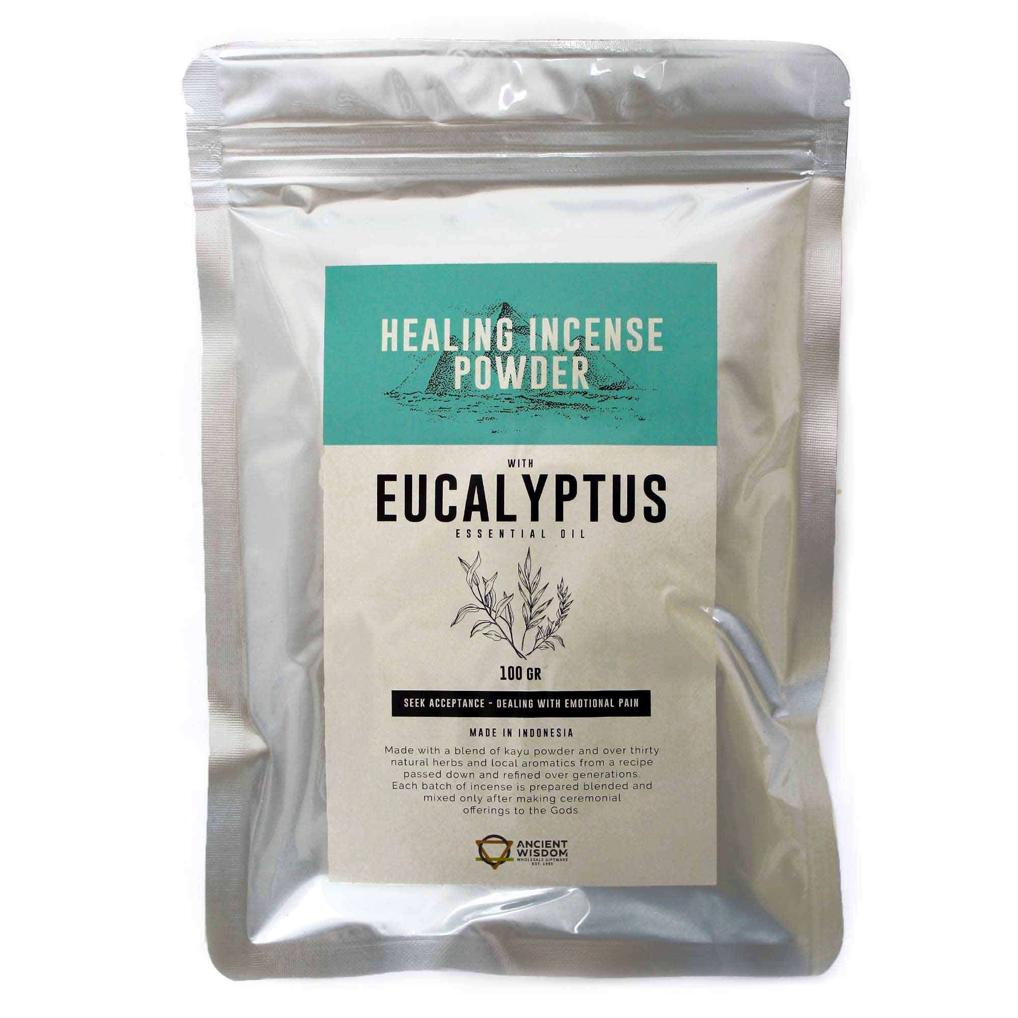 Healing Incense Powder - Eucalyptus 100gm - Imagen 2