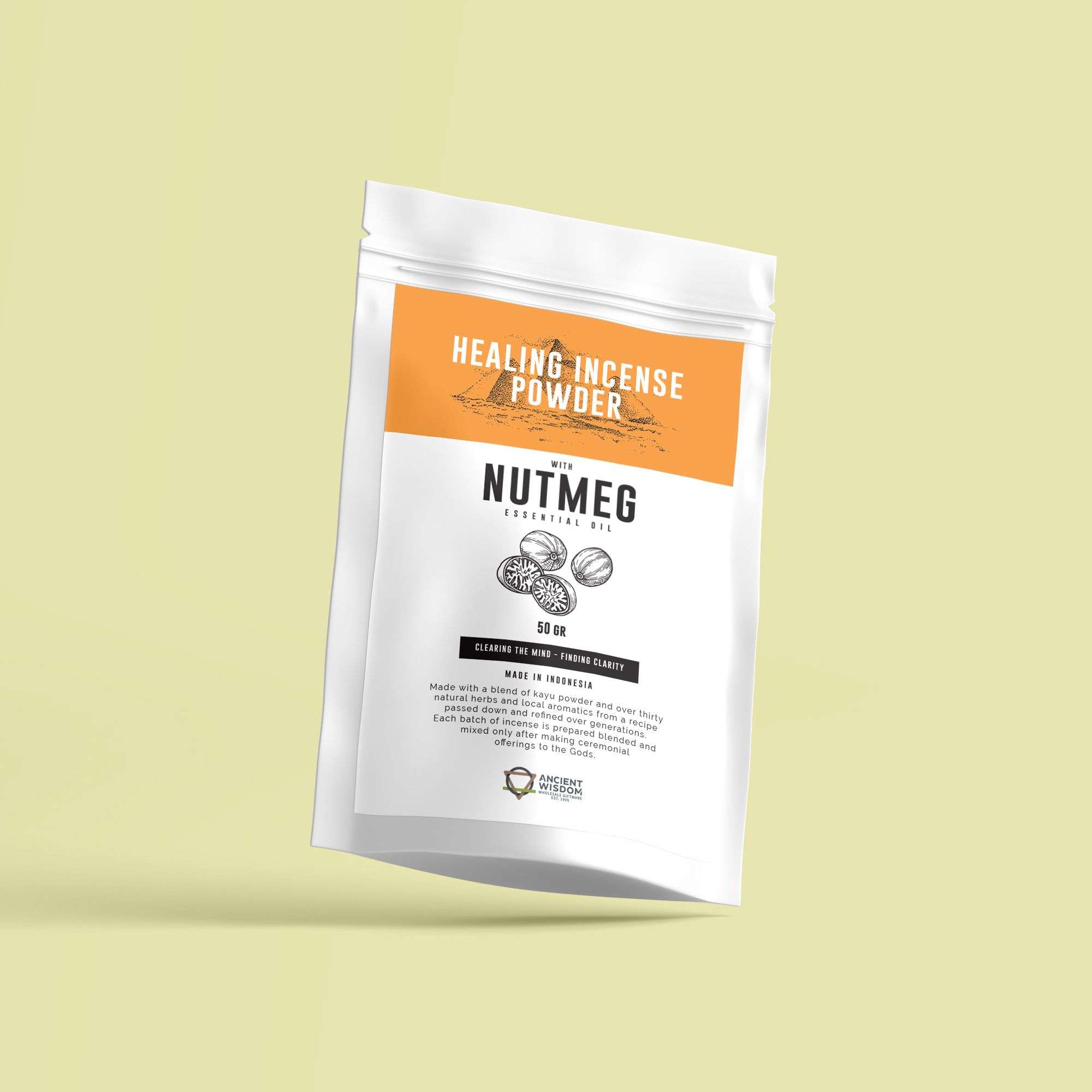Healing Incense Powder - Nutmeg 50gm