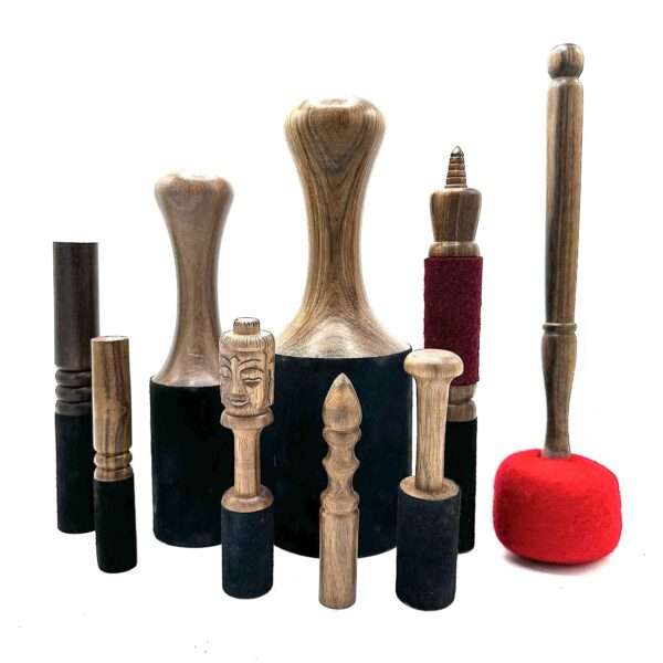Palo de Madera - 14cm - Talla de Buda - Imagen 3