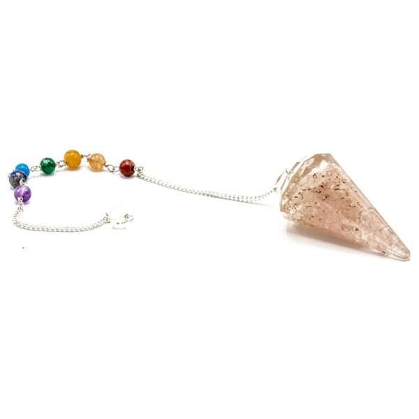 Péndulo de orgonita Power Chakra - Cuarzo rosa - Imagen 2