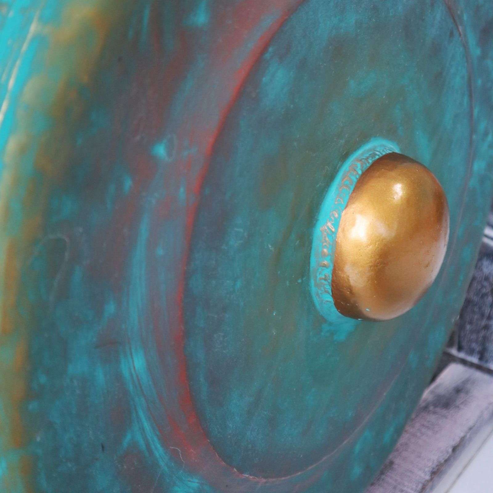 Gong de Meditación Mediano con Soporte - 35cm - Verde - Imagen 2