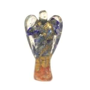 Orgonite Angel 50mm - Gemchips & Copper (Orgonita Ángel 50 mm – Gemas y Cobre)