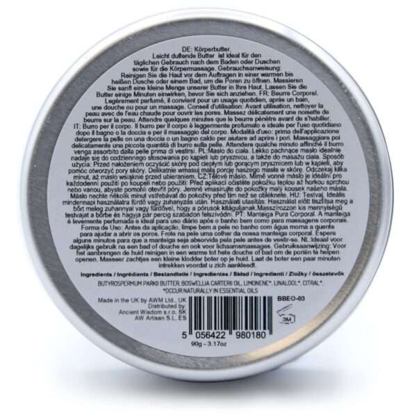 Manteca Corporal de Karité Aromaterapia 90g - Frankincense - Imagen 3