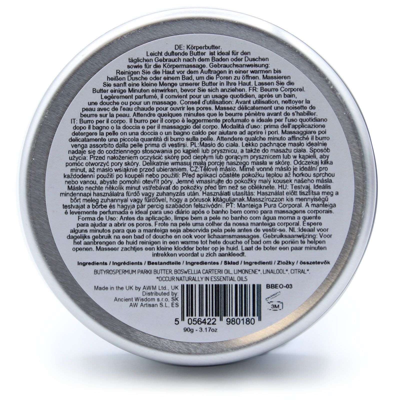 Manteca Corporal de Karité Aromaterapia 90g - Frankincense - Imagen 3