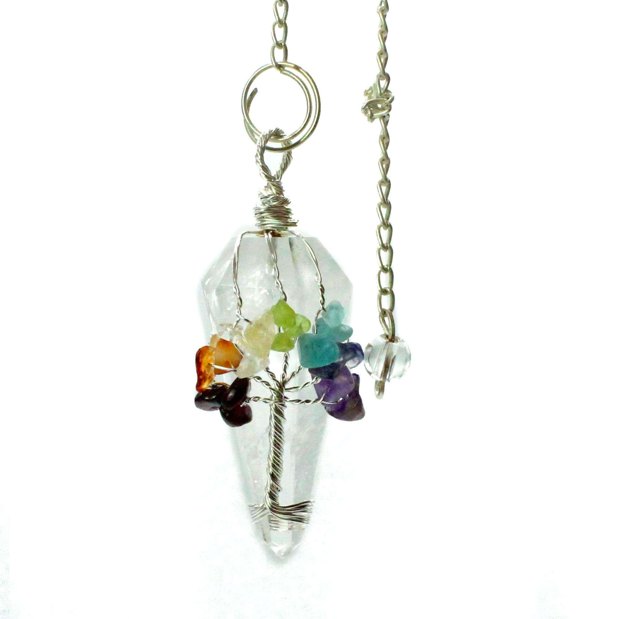 Péndulo Mágico - Siete Chakras - Cuarzo Roca - Imagen 4