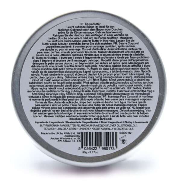 Manteca Corporal de Karité Aromaterapia 90g - Geranio - Imagen 3