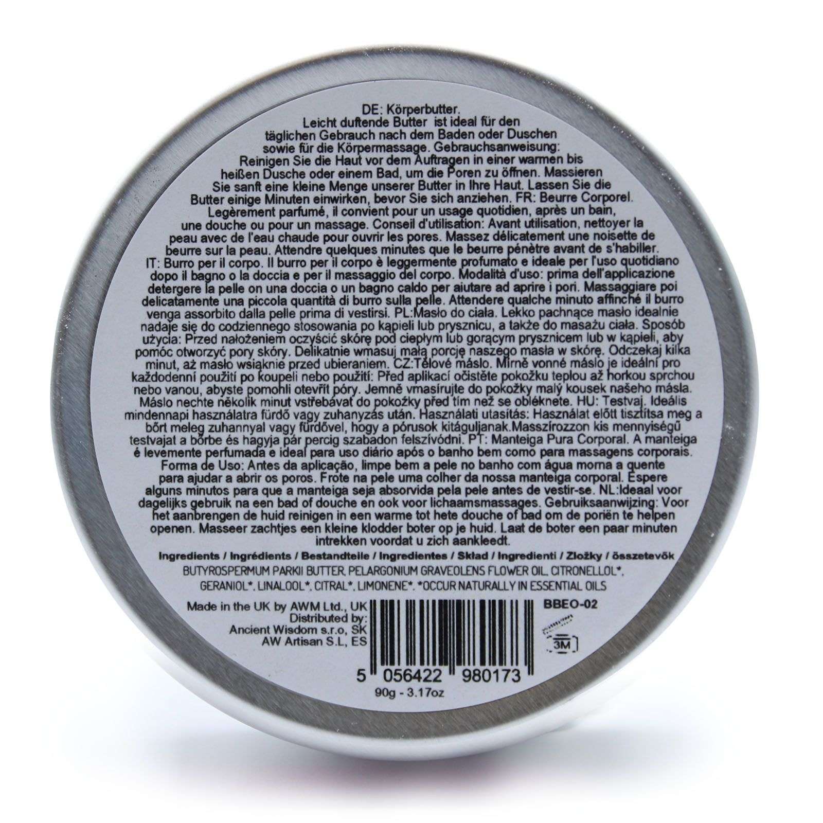 Manteca Corporal de Karité Aromaterapia 90g - Geranio - Imagen 3