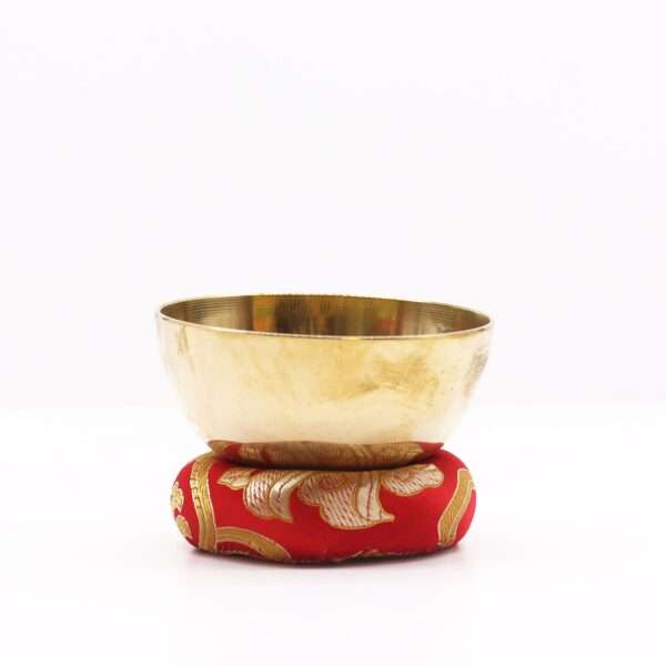 Cojín de aro de 8 cm (para cuenco tibetano de 10-12 cm) - Rojo - Imagen 3