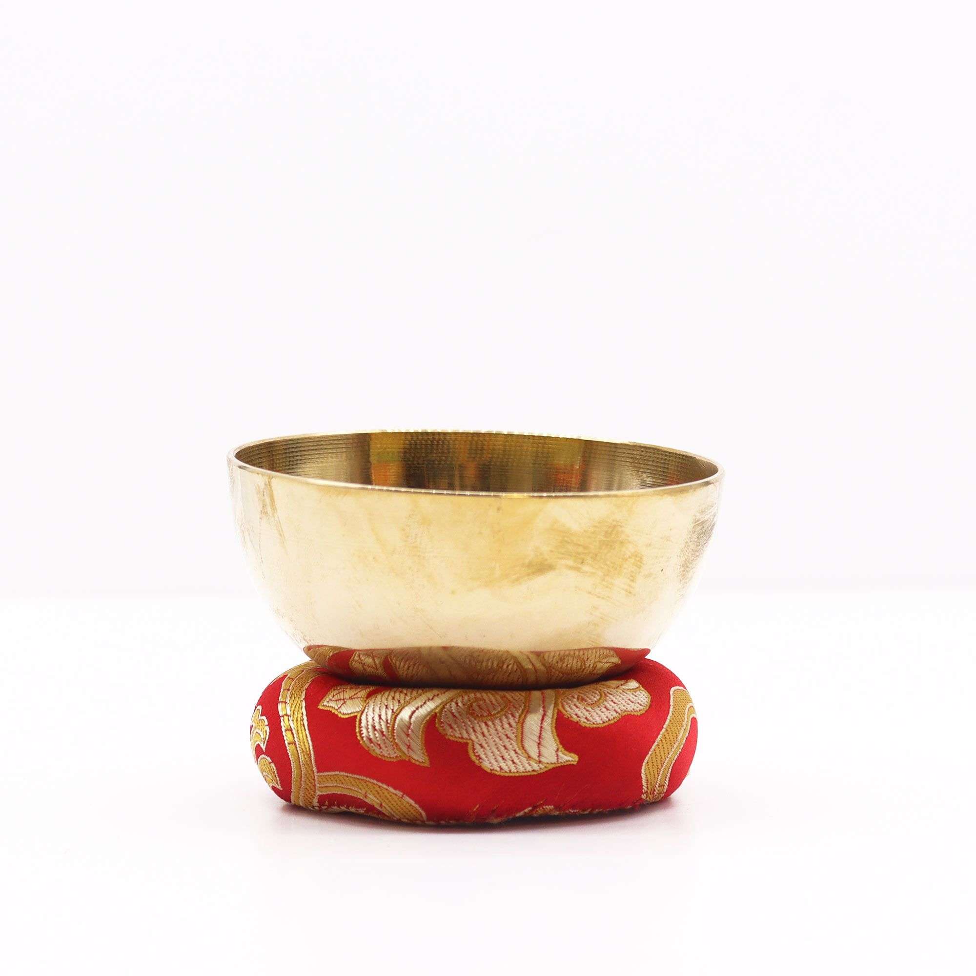 Cojín de aro de 8 cm (para cuenco tibetano de 10-12 cm) - Rojo - Imagen 3