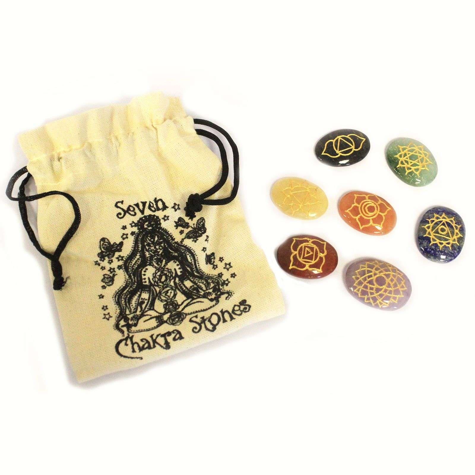 Piedras Chakra Grandes Set ( Forma Ovalada ) - Imagen 3