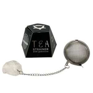 Colador de Té con Cristal de Roca