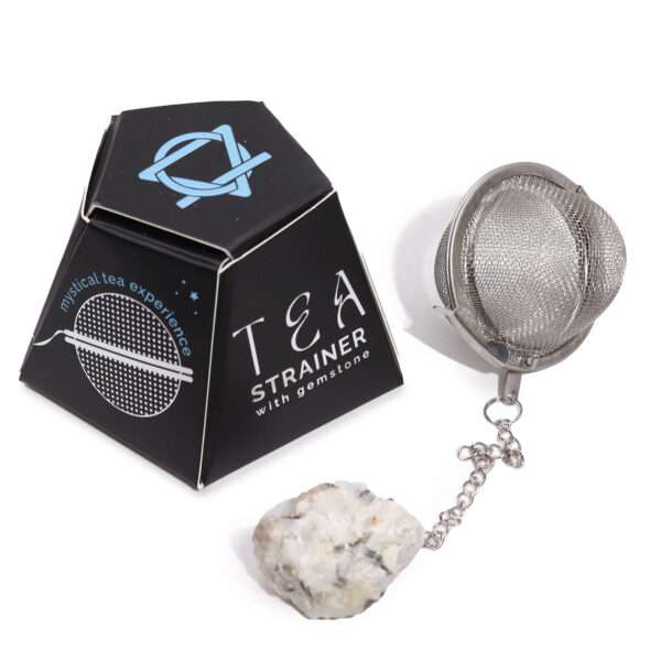Colador de Té con Rainbow Moonstone - Imagen 4