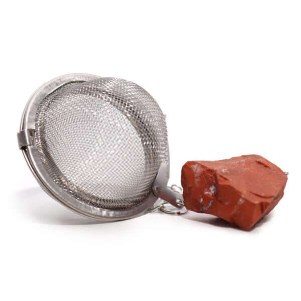 Colador de Té con Jaspe Rojo - Imagen 3
