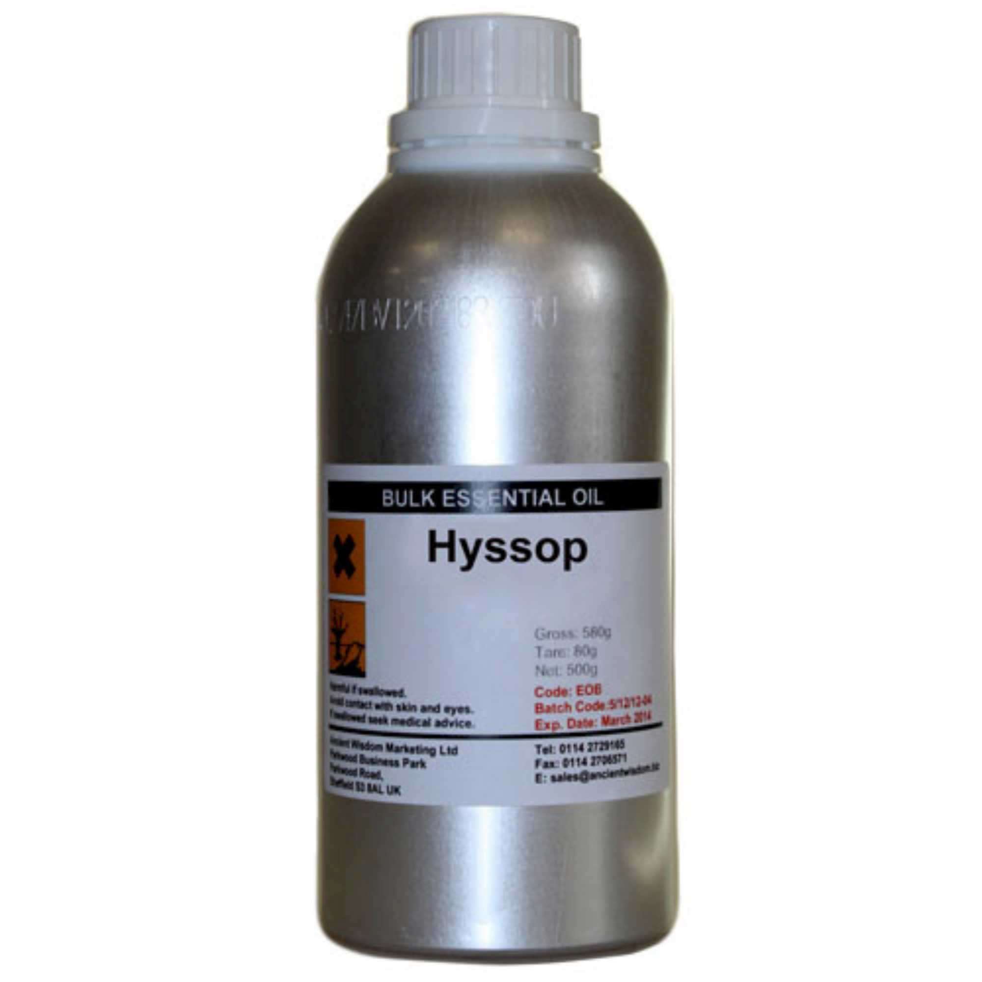 Aceite Esencial de Hisopo – 500 ml (envase metálico)