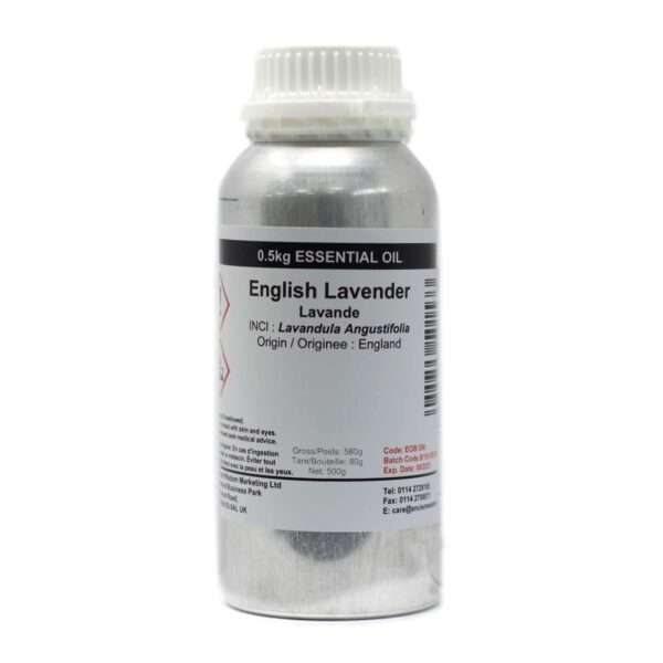 Aceite Esencial de Lavanda Inglesa – 500 ml (envase metálico)