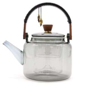 Tetera con Infusor de Vidrio - Sistema de Vapor Carbón - 1000 ml