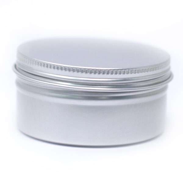 Caja de aluminio redonda con tapa de rosca – 100 ml (7×3,5 cm) - Imagen 3
