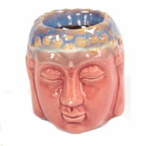 Quemador de Aceite Buda Cara – Rosa y Azul