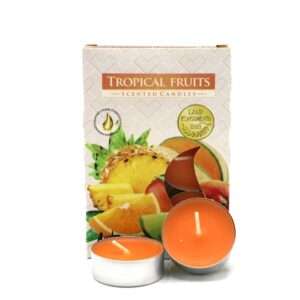 1x Set de 6 Velas de Té Perfumadas - Fruta tropical