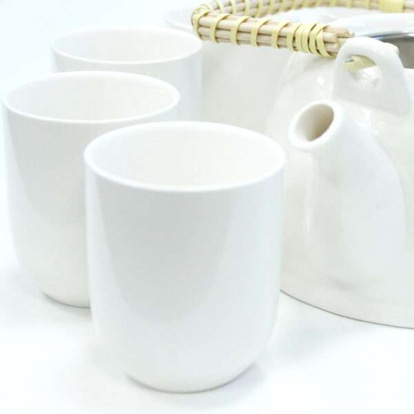 Set de Tetera – Blanco Clásico (6 piezas) - Imagen 2