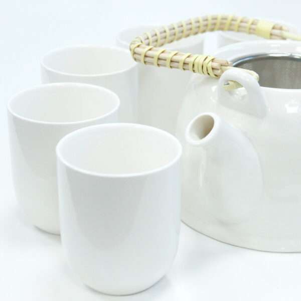 Set de Tetera – Blanco Clásico (6 piezas) - Imagen 3