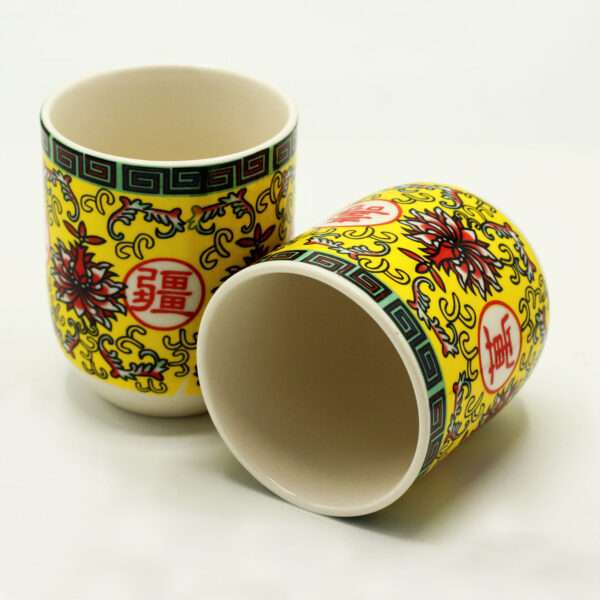 6 Tazas de té – Diseño oriental larga vida - Imagen 2