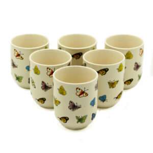 6 Tazas de té – Mariposa