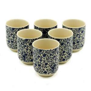 6 Tazas de té – Diseño Azul