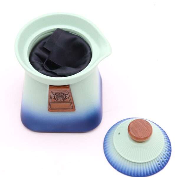 Juego de Tetera Temple y Tres Tazas – Cielo Azul - Imagen 4