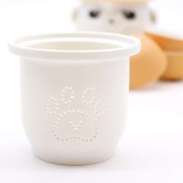 Juego de Tetera Panda y Tres Tazas – Naranja - Imagen 5