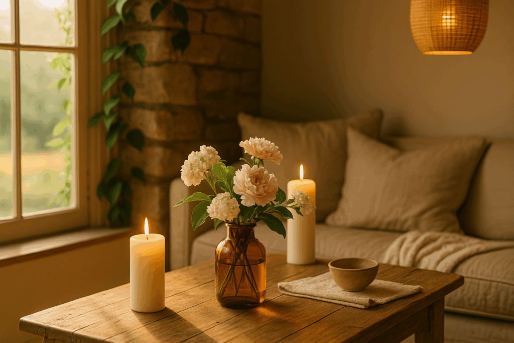 Encender la calma: pequeñas ceremonias para el bienestar del espacio