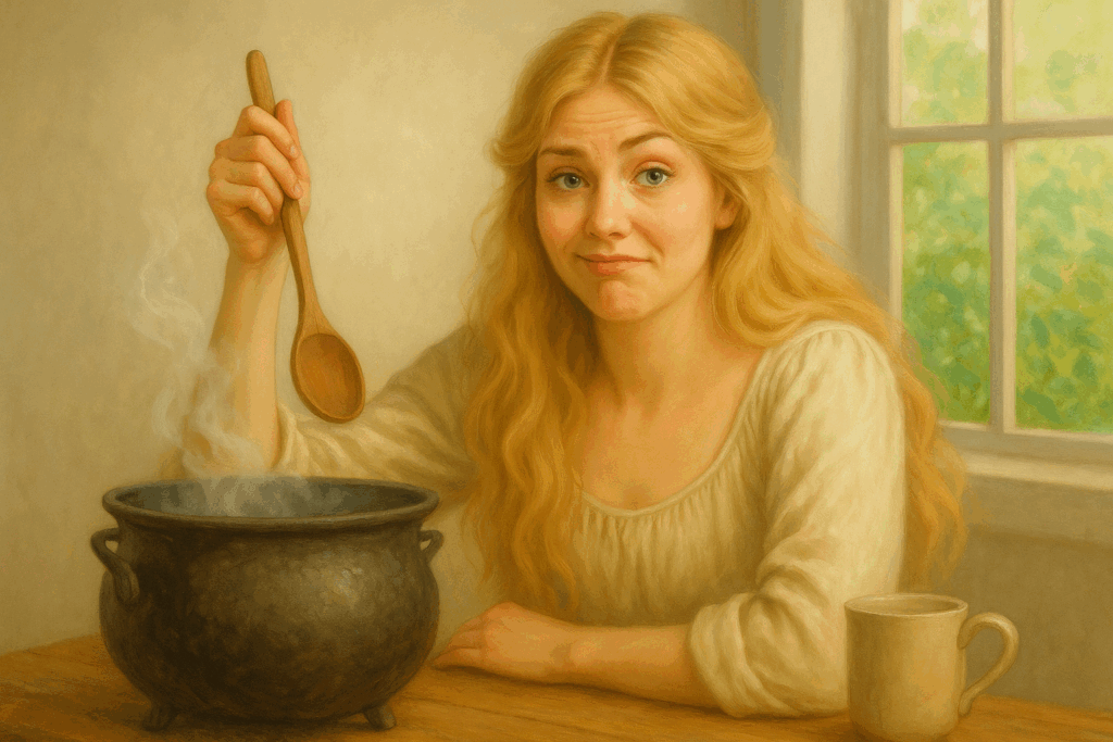 ☕ Manual de supervivencia para brujas saturadas: cómo no prender fuego al caldero (ni al vecino)