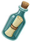 mensaje en una botella pequeño
